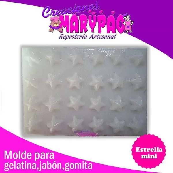 Molde Estrella Mini Para Jabón Chocolate Gomita Gelatina – Creaciones Marypao Molde Estrella Mini Para Jabón Chocolate Gomita Gelatina – Creaciones Marypao