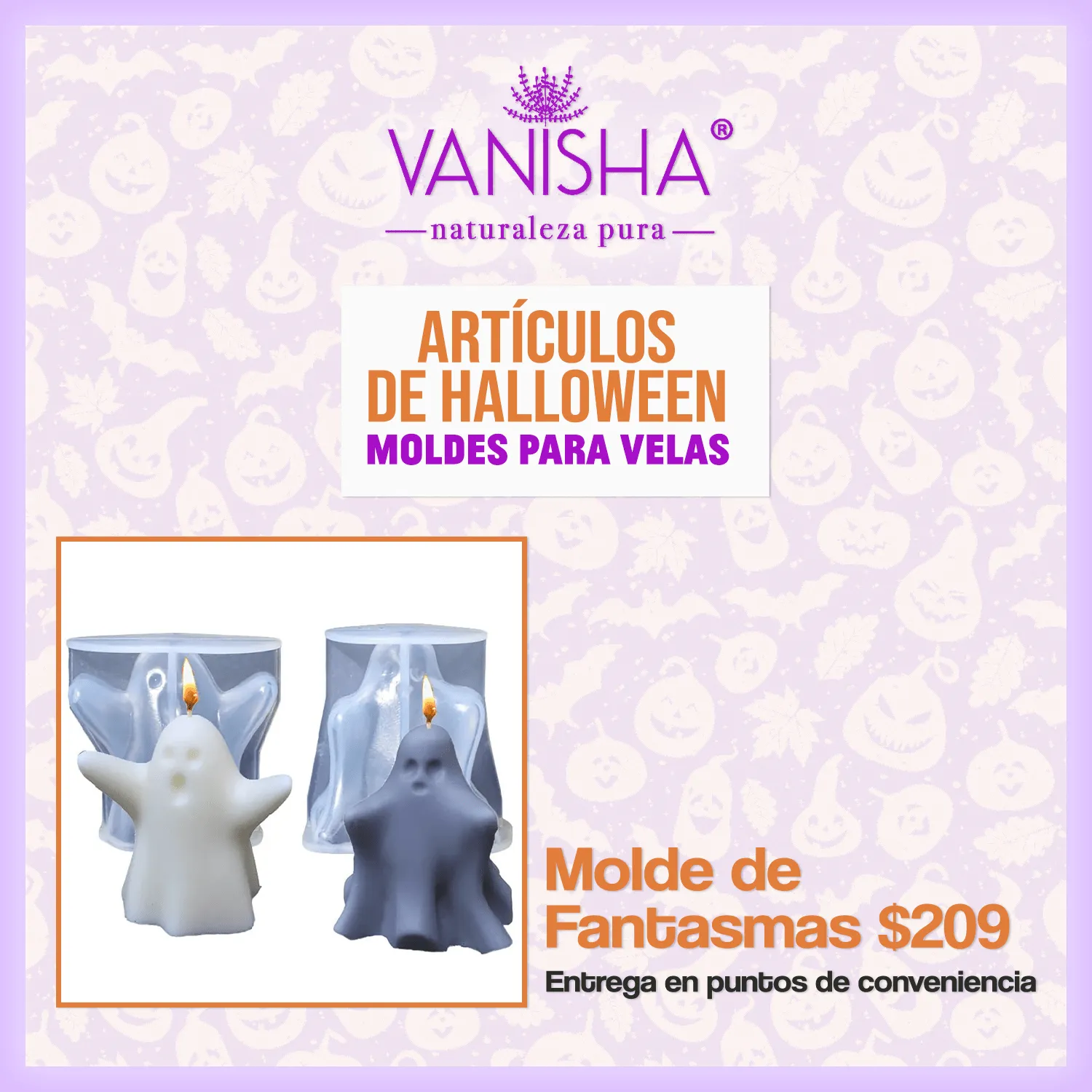 Molde de Fantasmas — Vanisha - Cosmética Natural Molde de Fantasmas — Vanisha - Cosmética Natural