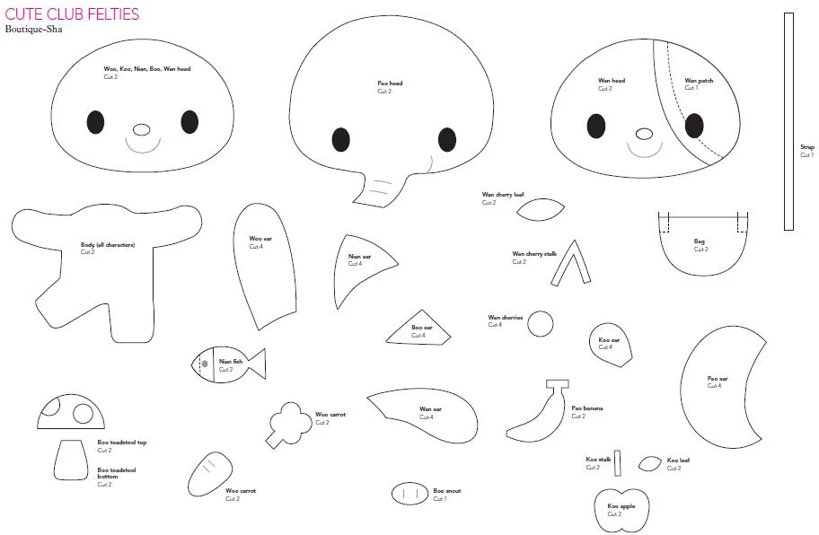 Molde Fieltro | Broches de Fieltro | ideas y trucos para Broches ...