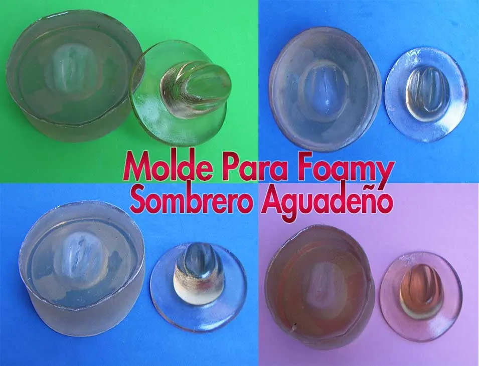 MOLDE PARA FOAMI SOMBRERO AGUADEÑO TERMOFORMA FOAMI GOMA EVA 4D, MATERIALES  PARA MANUALIDADES EN MASA FLEXIBLE FOAMY GOMA EVA PASTILLAJE Y DECORACIÓN DE  TORTAS