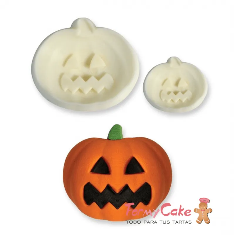 Molde Fondant Calabaza 2uds JEM - Tienda Repostería Creativa Valencia - Molde Fondant Calabaza 2uds JEM - Tienda Repostería Creativa Valencia -