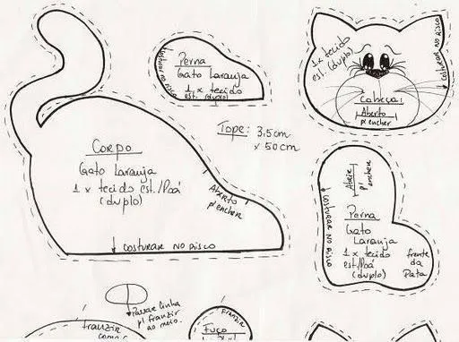 molde de gato | muñequeria country | Pinterest molde de gato | muñequeria country | Pinterest