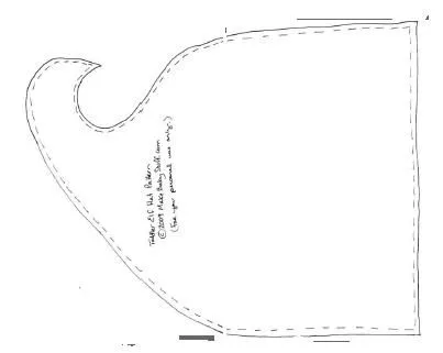 MOLDE GORRO DE DUENDE O PETER PAN