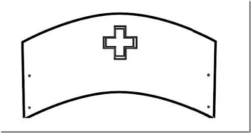 Molde de gorro de enfermera de goma eva - Imagui Molde de gorro de enfermera de goma eva - Imagui