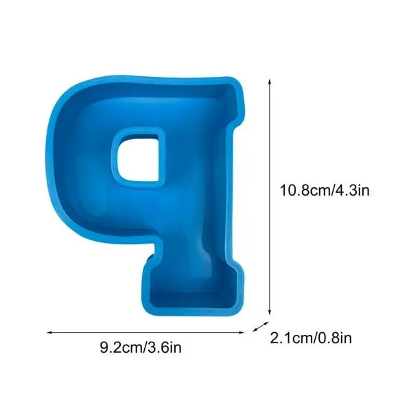 Molde para hornear pasteles con alfabeto, molde de silicona con letras en  inglés, letras del alfabeto 3D Wmkox8yii FHAKJF2305 | Walmart en línea