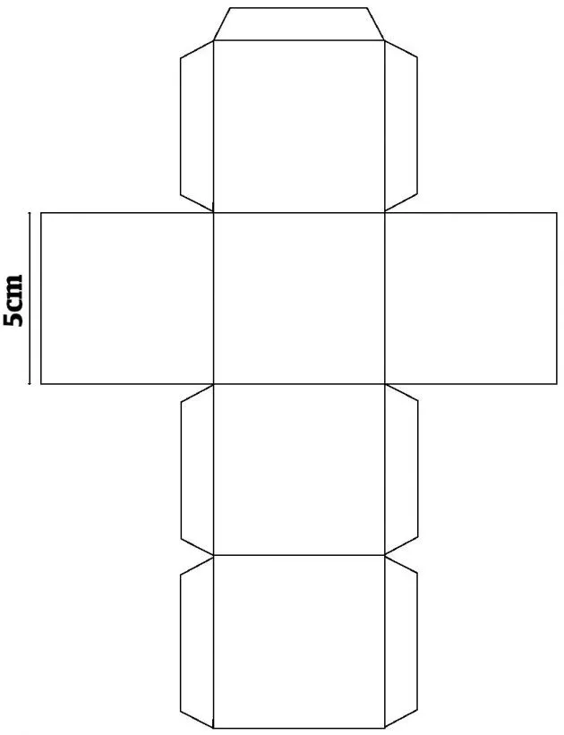 Molde de dado para imprimir - Imagui