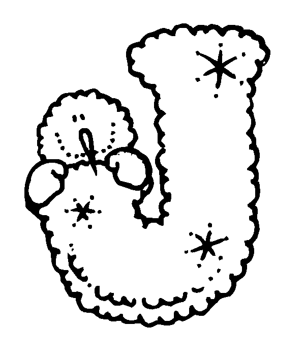 Molde de las letra J - Imagui
