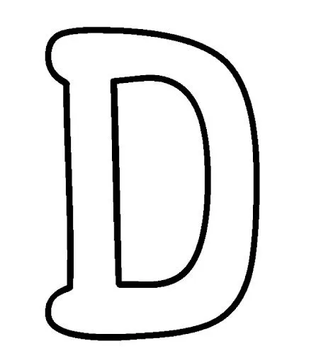 Moldes de la letra D - Imagui