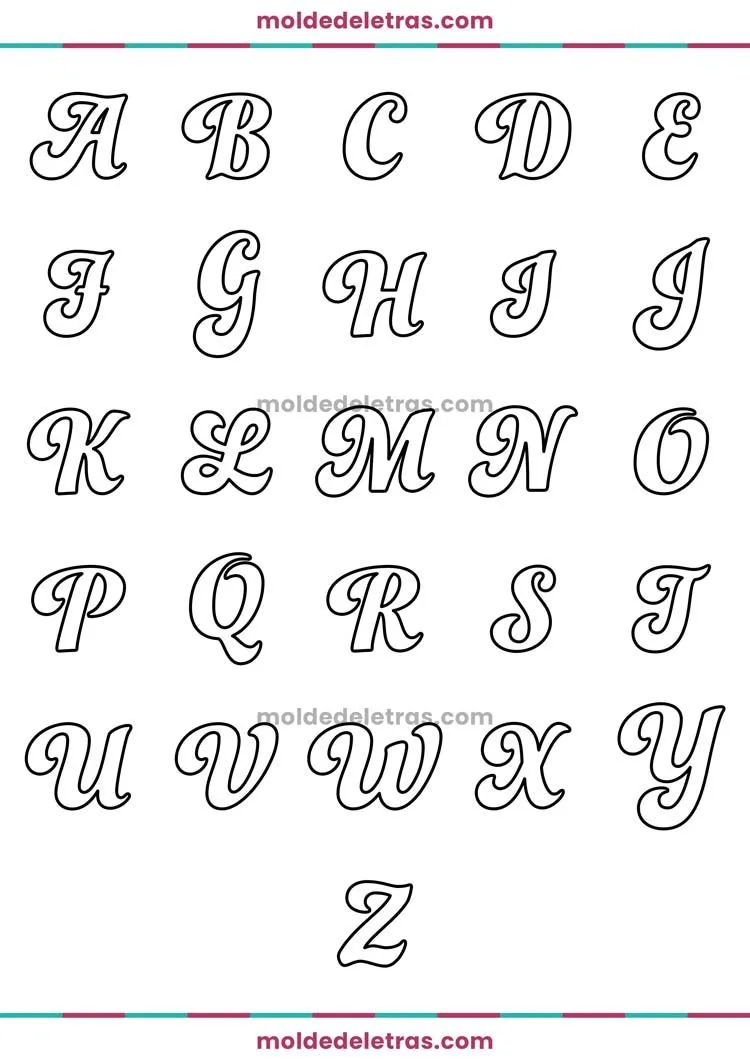 Molde de Letras Cursivas e Números Funkydori | Moldes de letras, Lettering tutorial, Inscrição Molde de Letras Cursivas e Números Funkydori | Moldes de letras, Lettering tutorial, Inscrição