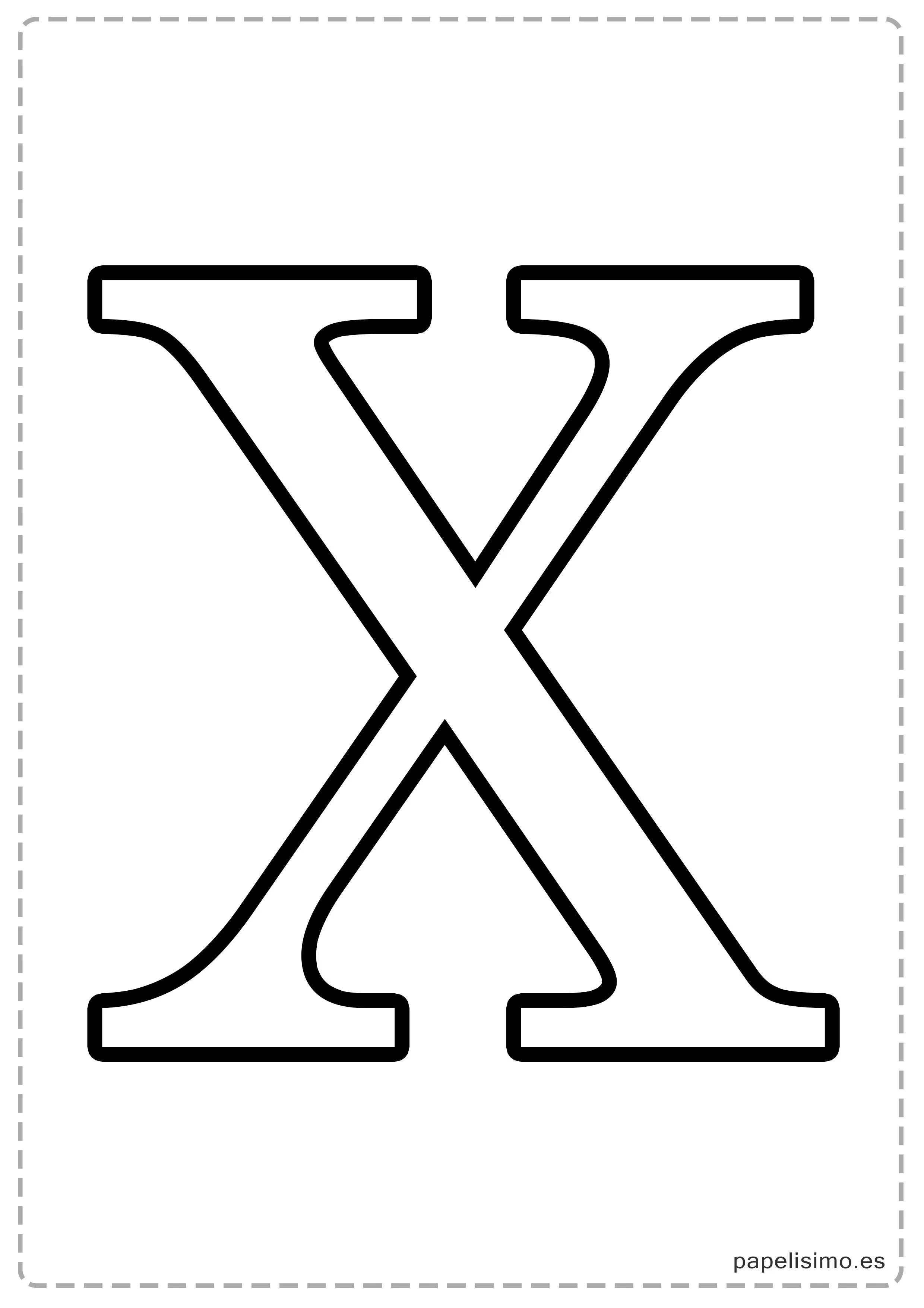 Molde de letras grandes. 