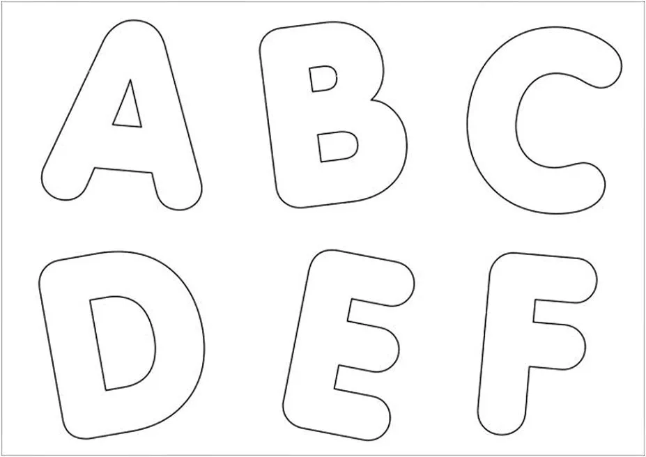 Molde de Letras - Para Imprimir - Modelo de Letras Molde de Letras - Para Imprimir - Modelo de Letras