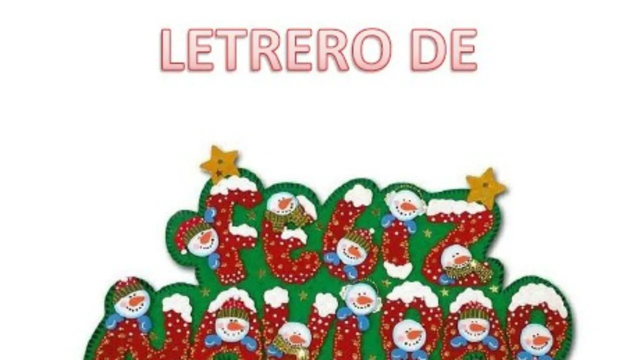 Molde para letrero de feliz navidad | Material Educativo Molde para letrero de feliz navidad | Material Educativo
