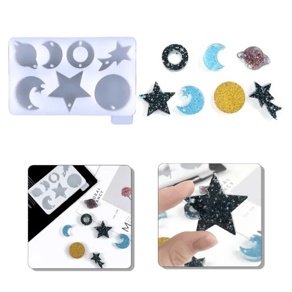 Molde llaverito Luna y Estrella – Moldemanía Molde llaverito Luna y Estrella – Moldemanía