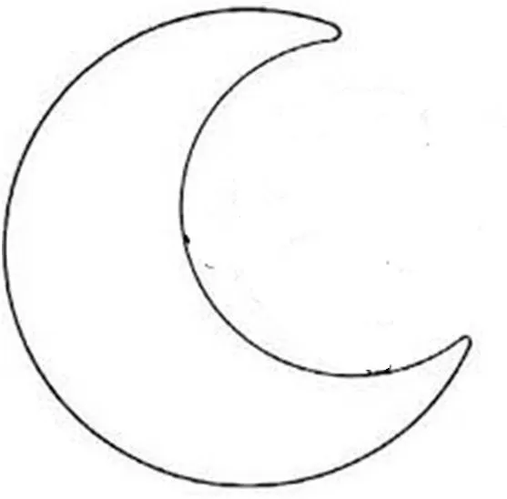 Molde luna | Moldes de estrellas, Estrellas para imprimir, Plantilla de  fieltro