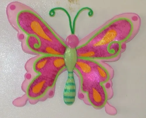 Molde de mariposas en foami - Imagui | manualidades | Pinterest ...