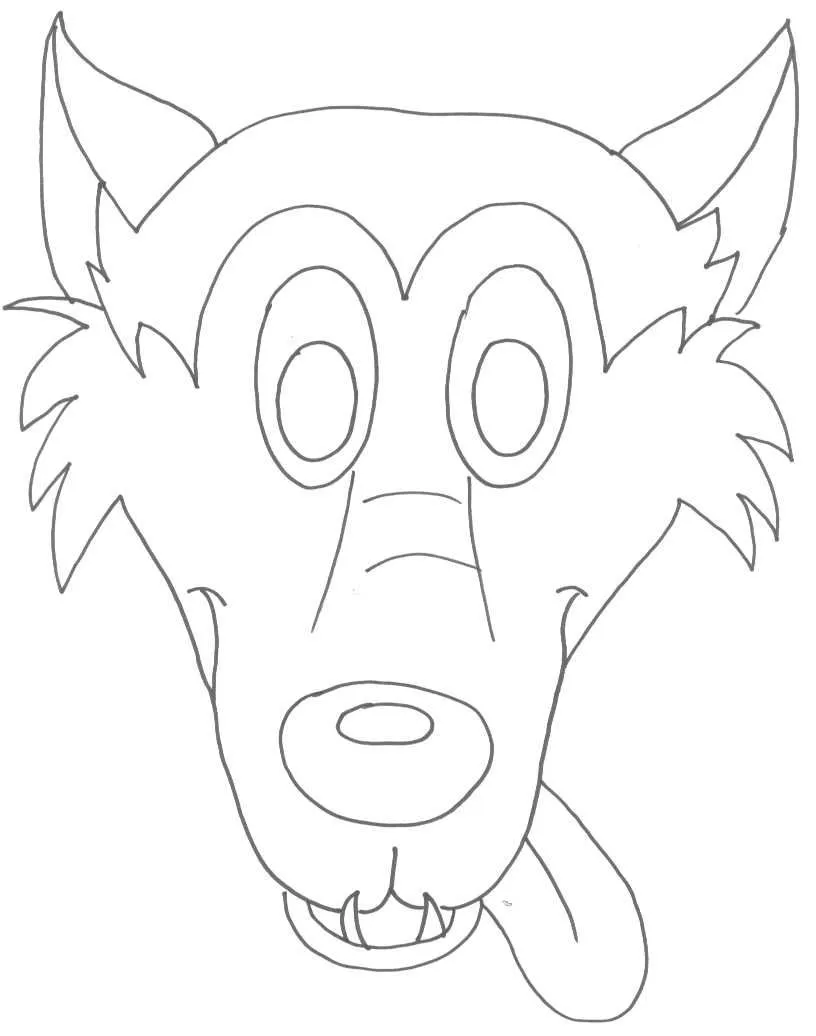 Molde para hacer una mascara de lobo - Imagui Molde para hacer una mascara de lobo - Imagui