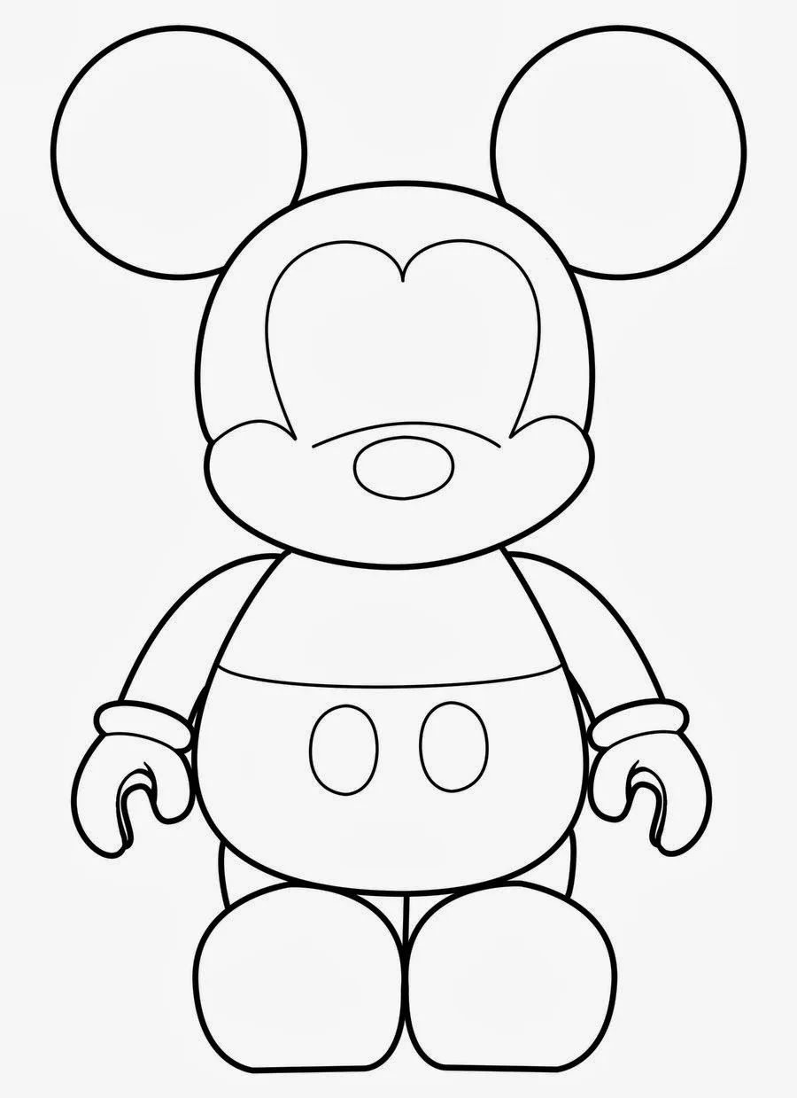 Molde de Mickey. | Ideas y material gratis para fiestas y ...