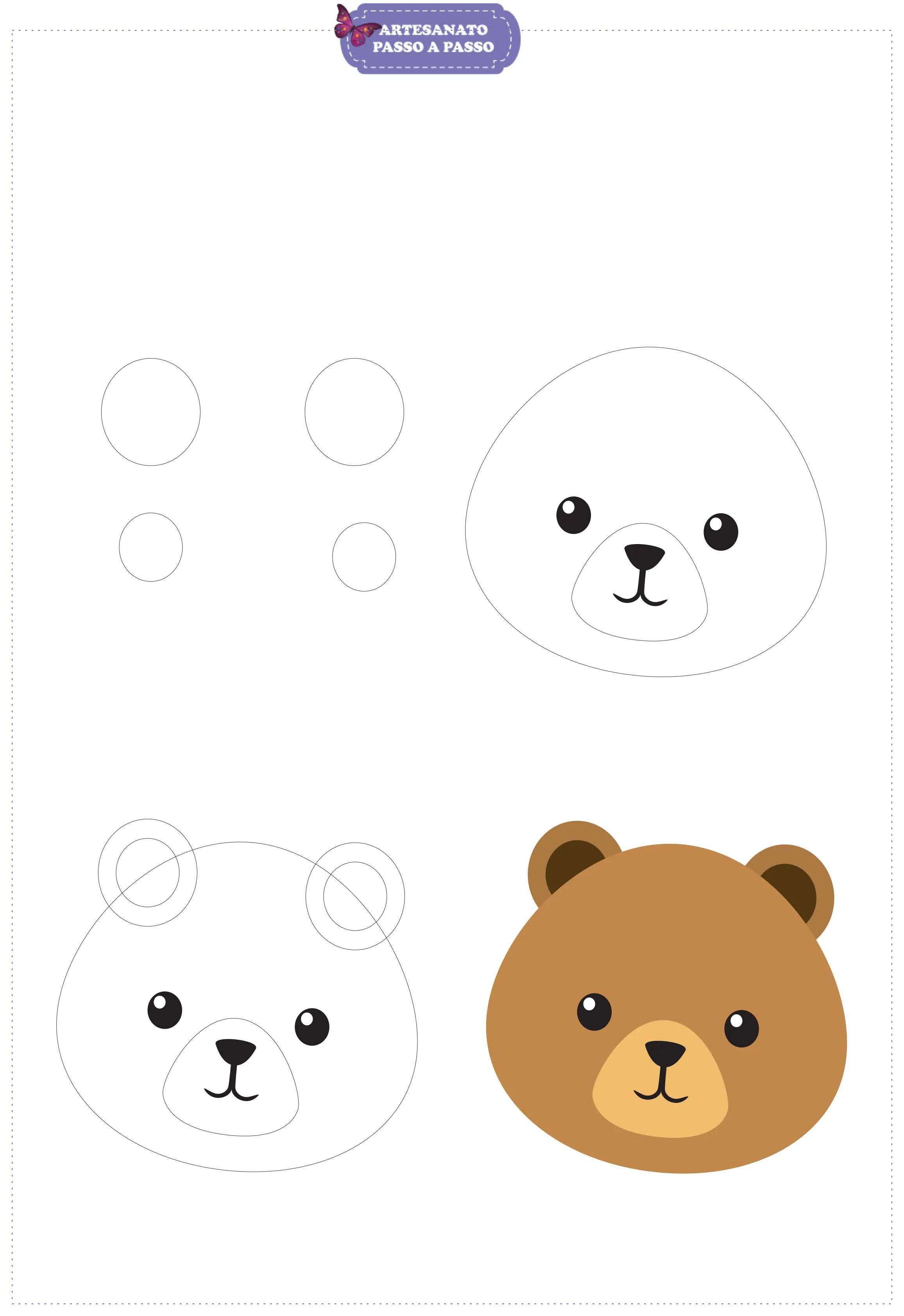Molde de oso de fieltro: 19 moldes de oso de peluche - Creaciones Erika ? Molde de oso de fieltro: 19 moldes de oso de peluche - Creaciones Erika ?