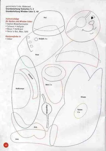 Molde para hacer un oso de peluche - Imagui Molde para hacer un oso de peluche - Imagui