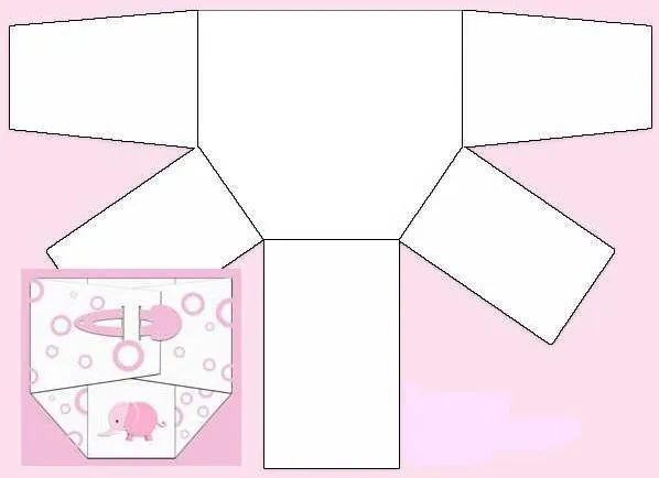 Molde pañal para invitacion Baby Shower | MI BEBE | Pinterest ...