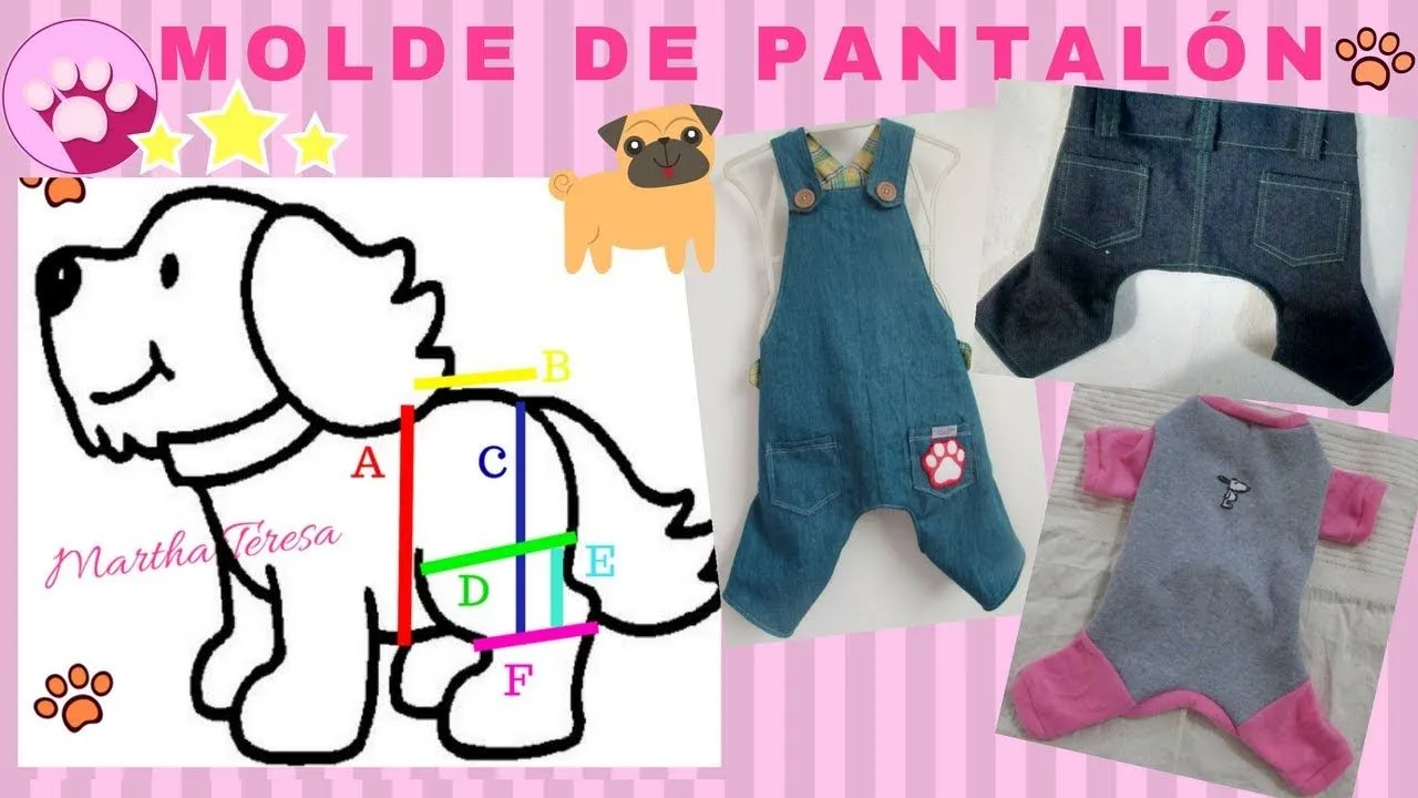 MOLDE DE PANTALÓN PARA PERRITOS ¡Super Fácil! - YouTube MOLDE DE PANTALÓN PARA PERRITOS ¡Super Fácil! - YouTube
