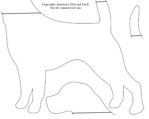 Moldes para perros de tela - Imagui