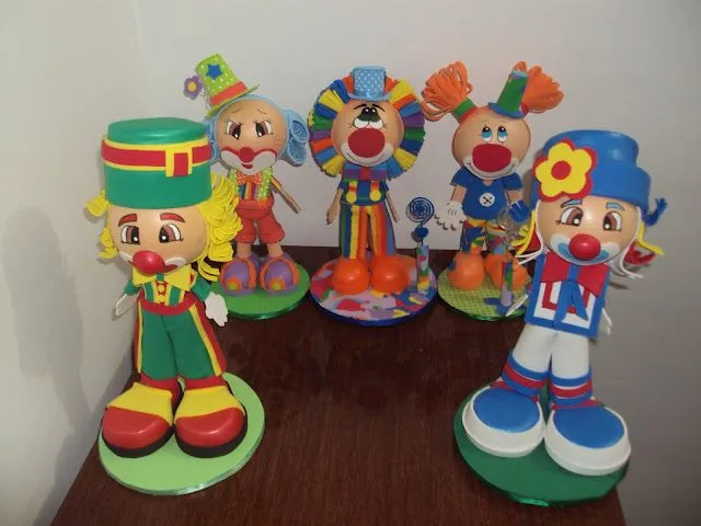 Moldes de payasos para cumpleaños - Imagui
