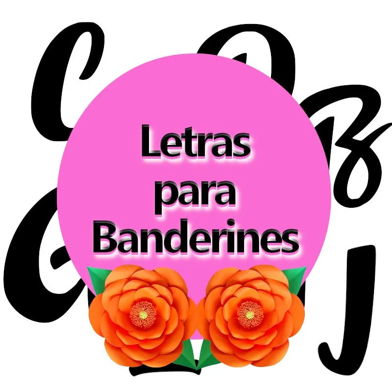 Molde PDF de Letras para Banderines | Tienda Online Ponquis Molde PDF de Letras para Banderines | Tienda Online Ponquis