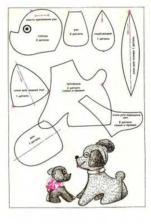 Molde de perros de peluche gratis | Perros de fieltro, Moldes de perros, Perros de peluche Molde de perros de peluche gratis | Perros de fieltro, Moldes de perros, Perros de peluche