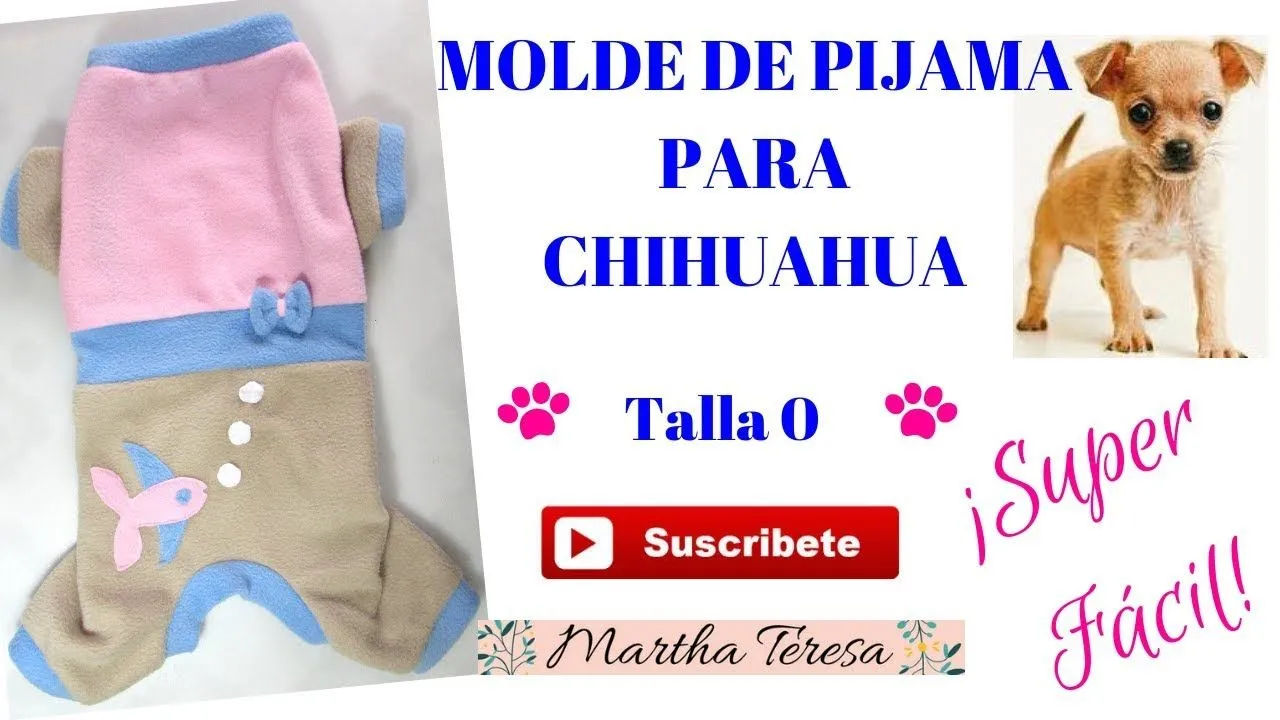 MOLDE DE PIJAMA PARA CHIHUAHUA TALLA 0 -DIY. - YouTube MOLDE DE PIJAMA PARA CHIHUAHUA TALLA 0 -DIY. - YouTube
