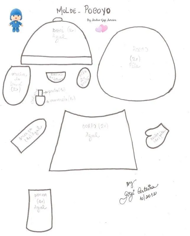 Molde pocoyo | moldes | Pinterest | Pocoyo