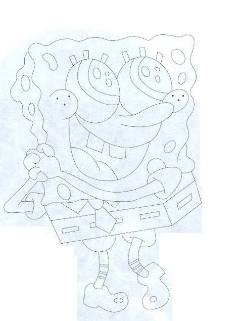 Moldes Bob Esponja goma eva - Imagui