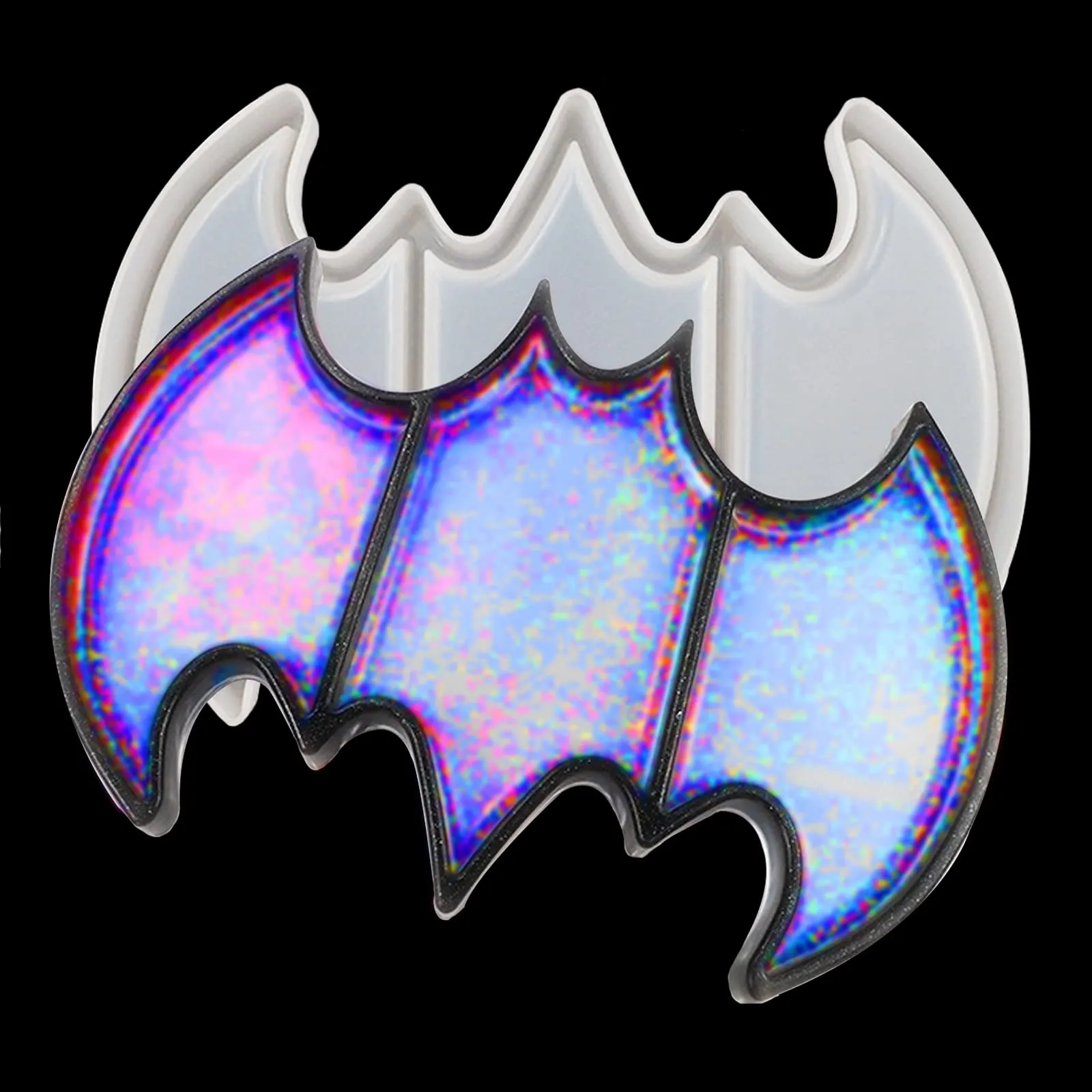 Molde de resina para caja de murciélago, bandeja de almacenamiento de Halloween, molde de silicona para Molde de resina para caja de murciélago, bandeja de almacenamiento de Halloween, molde de silicona para