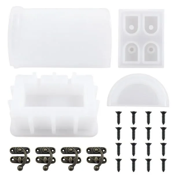 Molde de resina epoxi estilo cofre del tesoro para amantes de la artesanía DIY Hugtrwg Para estrenar | Walmart en línea Molde de resina epoxi estilo cofre del tesoro para amantes de la artesanía DIY Hugtrwg Para estrenar | Walmart en línea
