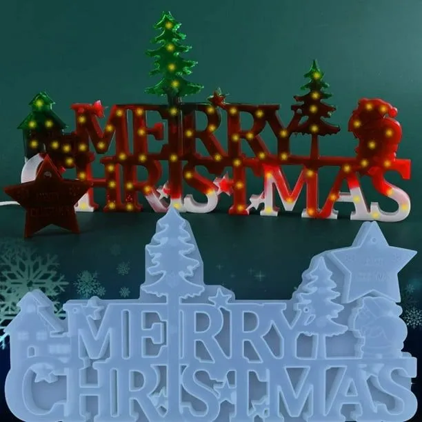Molde de resina de silicona de Navidad, moldes de letras de Feliz Navidad en 3D, molde colgante de r Levamdar JQWJ365 | Bodega Aurrera en línea Molde de resina de silicona de Navidad, moldes de letras de Feliz Navidad en 3D, molde colgante de r Levamdar JQWJ365 | Bodega Aurrera en línea