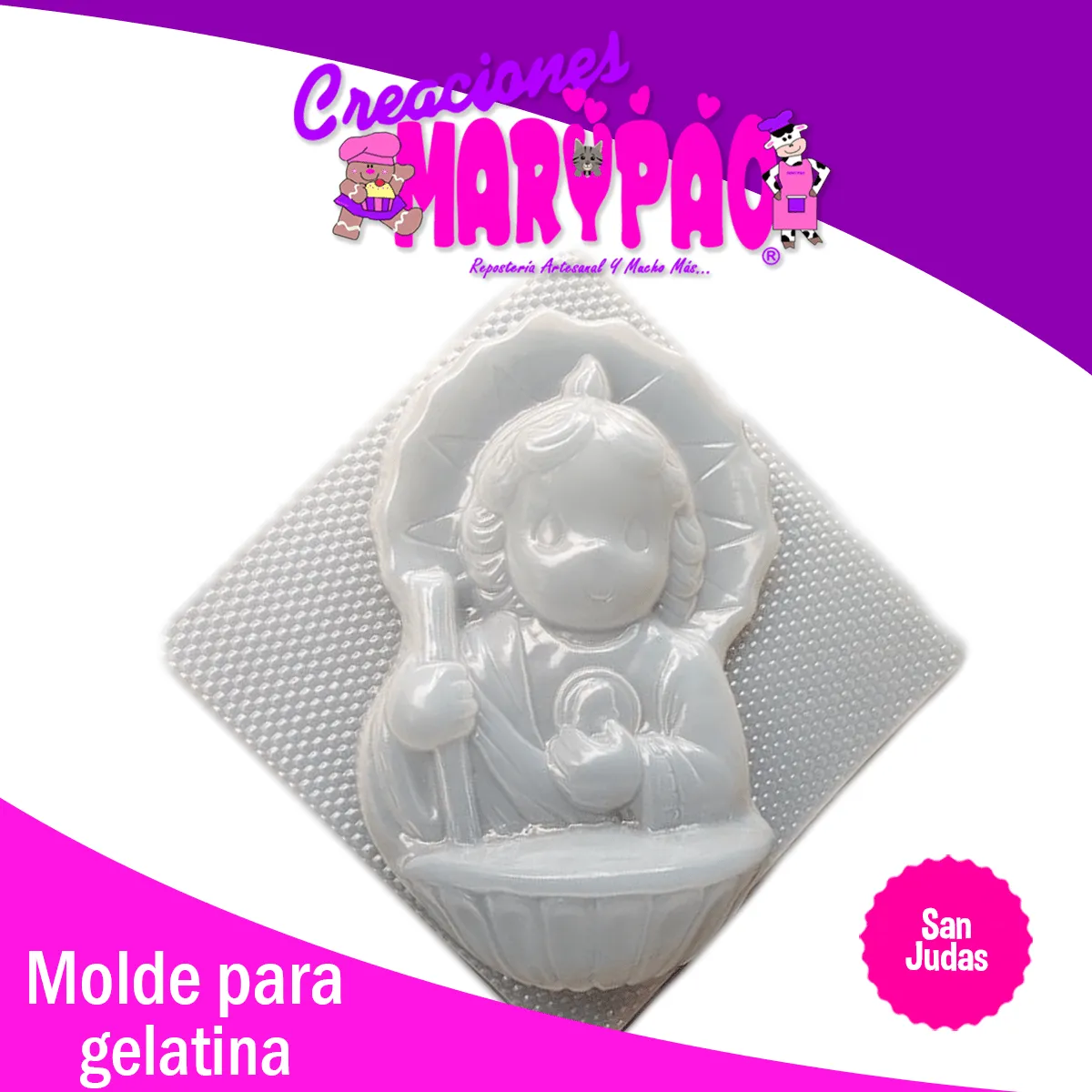 Molde San Judas Gelatinas Figuras de Yeso – Creaciones Marypao