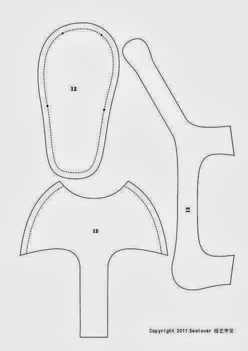 Molde para sandalia de bebé - Imagui