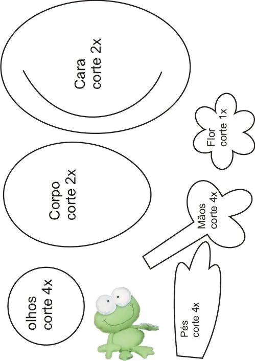 Moldes para hacer un sapo - Imagui
