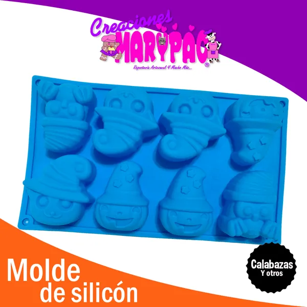 Molde De Silicón Halloween Calabazas – Creaciones Marypao