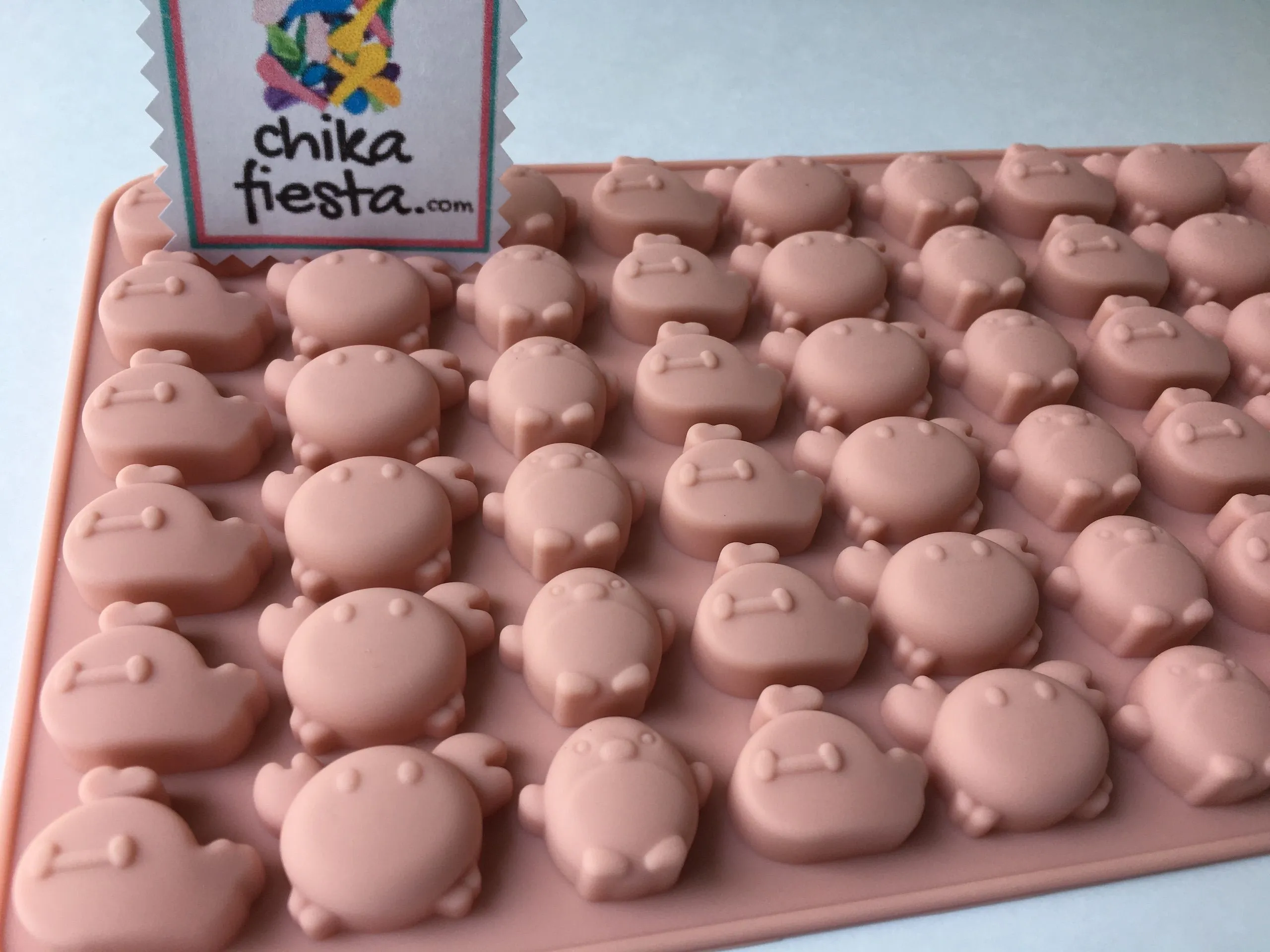 Molde de silicón mini ballena, cangrejo y pingüino – Chika Fiesta