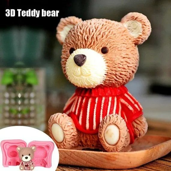 Molde de Silicona 3D Teddy Bear Molde para Fondant - Etsy México Molde de Silicona 3D Teddy Bear Molde para Fondant - Etsy México