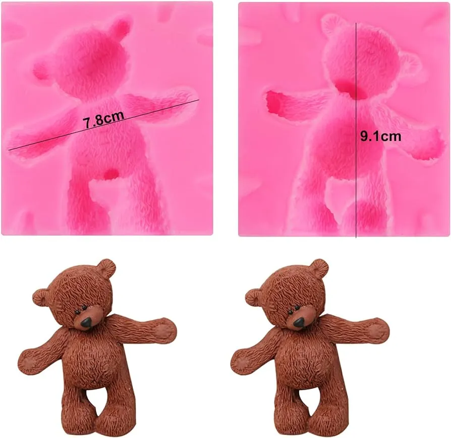 Molde de silicona para fondant de oso de peluche 3D para decoración de pasteles, azúcar, manualidades, arcilla polimérica : Amazon.com.mx: Hogar y Cocina Molde de silicona para fondant de oso de peluche 3D para decoración de pasteles, azúcar, manualidades, arcilla polimérica : Amazon.com.mx: Hogar y Cocina