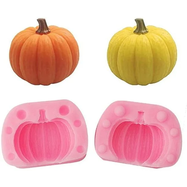 Molde de silicona de Halloween, molde de vela con forma de calabaza DIY,  molde de silicona de calaba Vhermosa WLJ-3099 | Walmart en línea