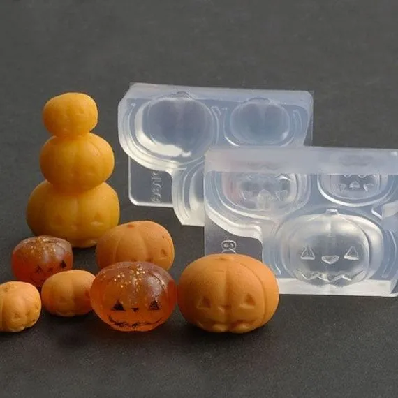 Molde de silicona molde de Halloween molde de calabaza - Etsy México Molde de silicona molde de Halloween molde de calabaza - Etsy México