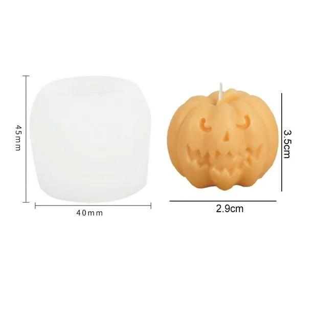 Molde de silicona para velas de Halloween, moldes con formas de calabaza 3D  para velas, jabón, Choco Casa de los Tesoros | Walmart en línea