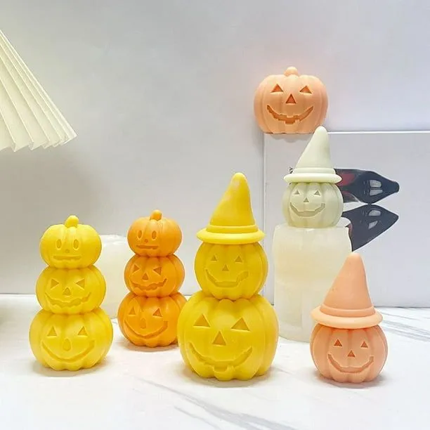 Molde de silicona para velas de Halloween, moldes con formas de calabaza 3D  para velas, jabón, Choco Casa de los Tesoros | Walmart en línea