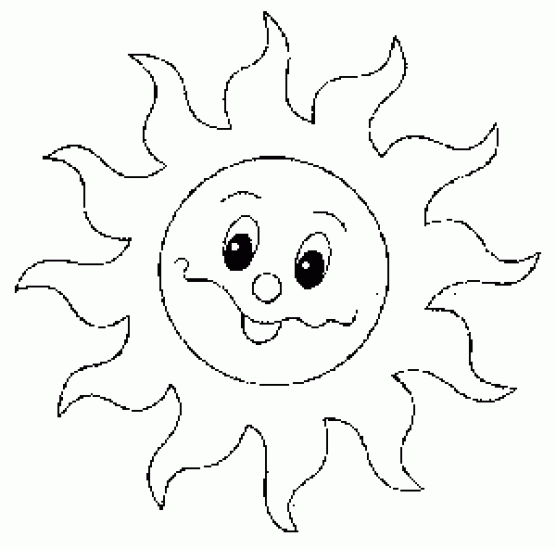 Molde de sol grande para imprimir - Imagem para colorir e recortar Molde de sol grande para imprimir - Imagem para colorir e recortar