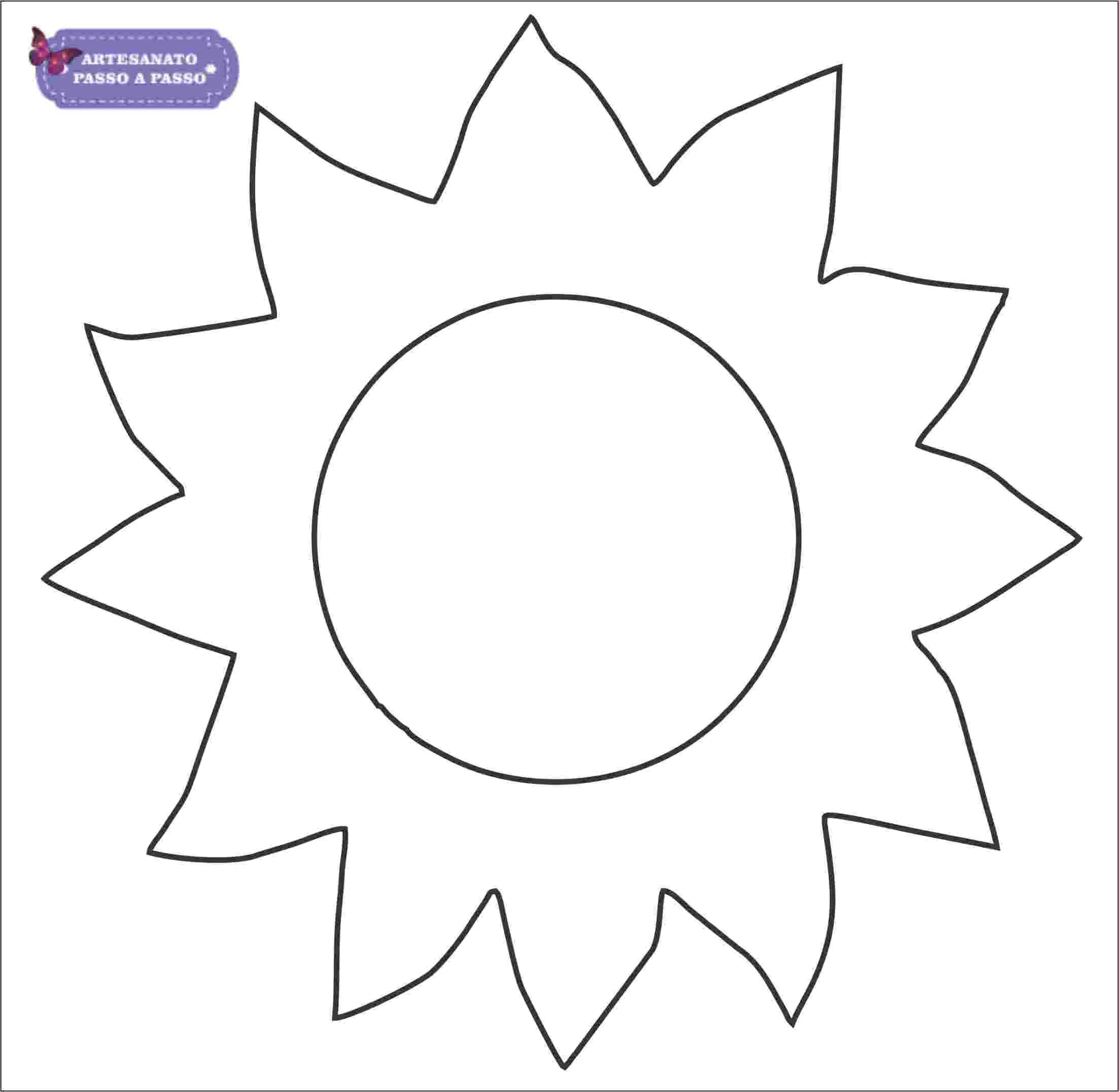 Molde de Sol para imprimir - Artesanato Passo a Passo! | Tecidos artesanais de feltro, Sol para imprimir, Sol de eva Molde de Sol para imprimir - Artesanato Passo a Passo! | Tecidos artesanais de feltro, Sol para imprimir, Sol de eva