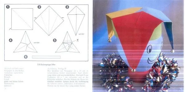Molde para hacer sombrero de harlequín | Disfraces 10 Molde para hacer sombrero de harlequín | Disfraces 10