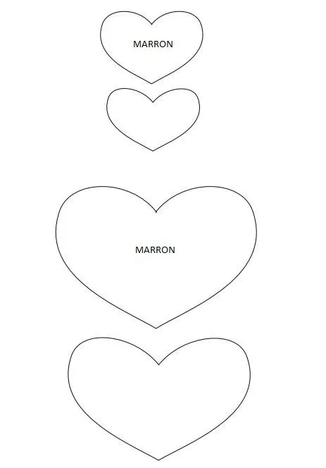 Moldes para hacer tarjetas de San Valentín - Imagui